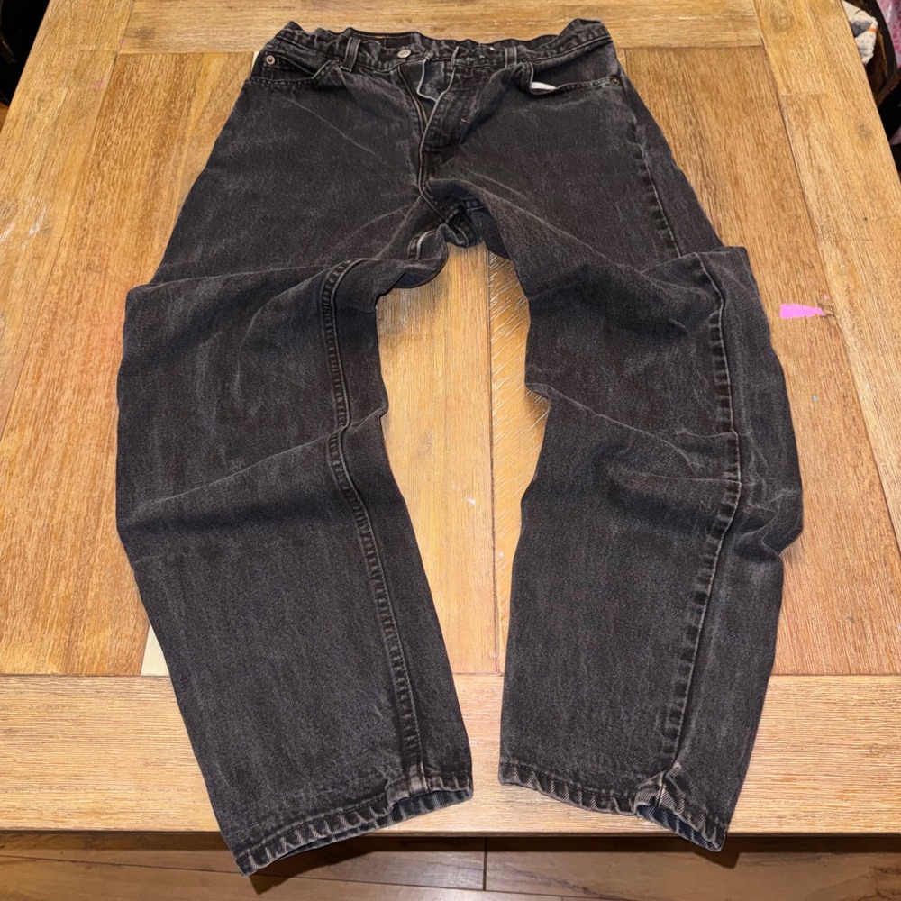 Levis 961 Jeans Womens 8 Black Excellent Vintage Orange Tab Loose Straight Leg